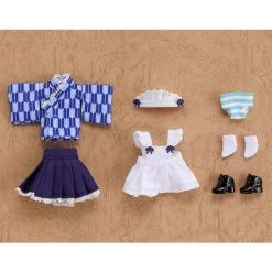 Nendoroid Doll: Outfit Set (Japanese-Style Maid - Blue)