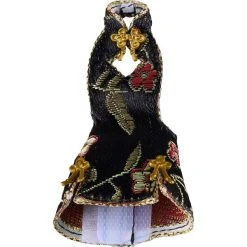 Mini Skirt Chinese Dress Outfit - Black Figma Styles