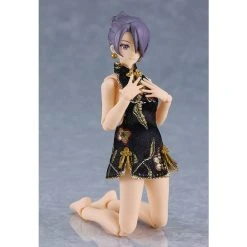Female Body (Mika) With Mini Skirt Chinese Dress Outfit - Black Figma -Professional Model Toy Store m06914 4