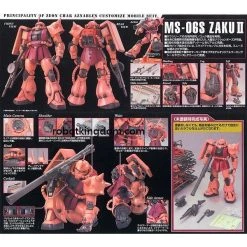 Bandai Master Grade MS-06S Zaku II Char Custom Ver 2.0 -Professional Model Toy Store ms 06s zaku ii 5